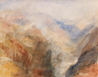 Joseph Mallord William Turner - Montjovet from below St Vincent looking down the Val dAosta towards Berriaz.webp