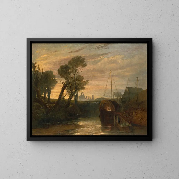 Abbaye de Newark - Joseph Mallord William Turner — indrammet kunstværk på væggen