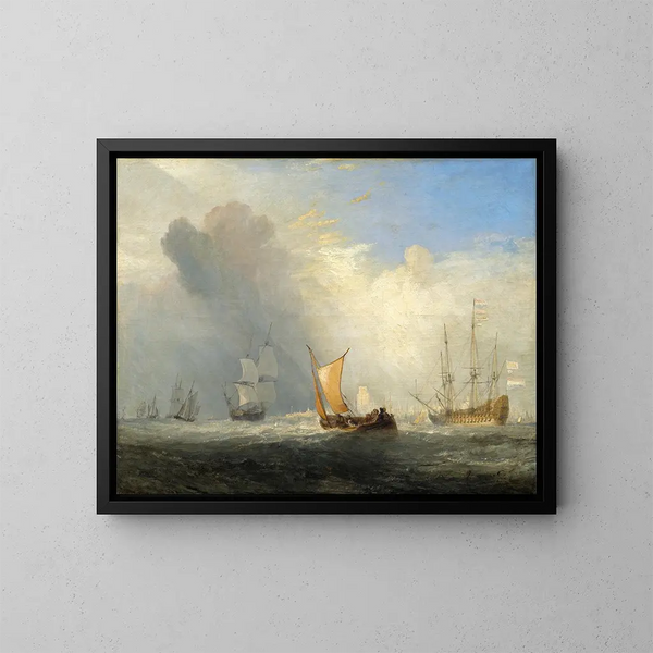 Ferry-boat de Rotterdam - Joseph Mallord William Turner — indrammet kunstværk på væggen