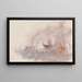Le Carnet de croquis de la Manche 37 - Joseph Mallord William Turner — indrammet kunstværk på væggen