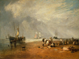 Joseph Mallord William Turner - The Fish Market at Hastings Beach.webp