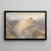 Le fort de l'Esseillon Val de la Maurienne Frankrig - Joseph Mallord William Turner — indrammet kunstværk på væggen