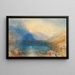 Le lac de Zoug - Joseph Mallord William Turner — indrammet kunstværk på væggen