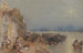 Solnedgang i Tours set bagfra - Joseph Mallord William Turner — visning af kunstværket