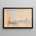 Venedig L. Udmundingen af Grand Canal - Joseph Mallord William Turner — indrammet kunstværk på væggen