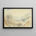 Vue dans le col du Saint-Gothard, Schweiz - Joseph Mallord William Turner — indrammet kunstværk på væggen