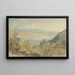Vue de Farnley Hall dans le Yorkshire - Joseph Mallord William Turner — indrammet kunstværk på væggen