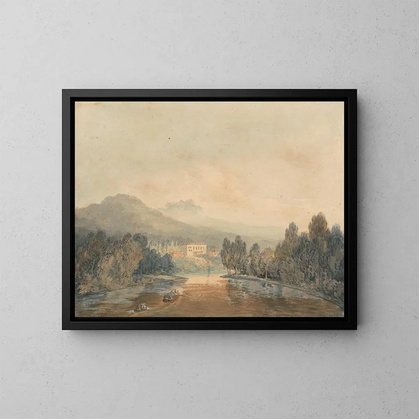 Villa Salviati sur l'Arno - Joseph Mallord William Turner — indrammet kunstværk på væggen