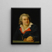 Portrait af D. F. Desrues - Joseph Marie Vien den Yngre — indrammet kunstværk på væggen