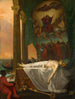 Titien maleri liggende i god stand på Barbarigo-paladset - Joseph Nicolas Robert-Fleury — visning af kunstværket