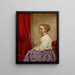 Portrait af Amelia G. Studley - Joseph Oriel Eaton — indrammet kunstværk på væggen