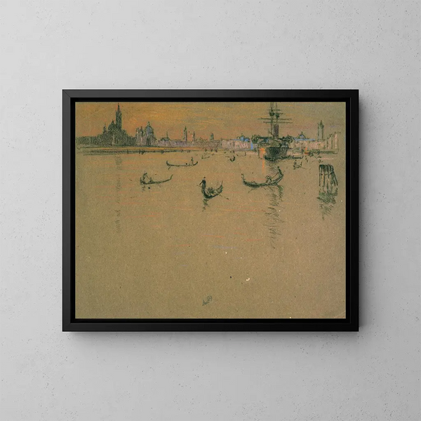 Lagune de Venise - Joseph Pennell — indrammet kunstværk på væggen