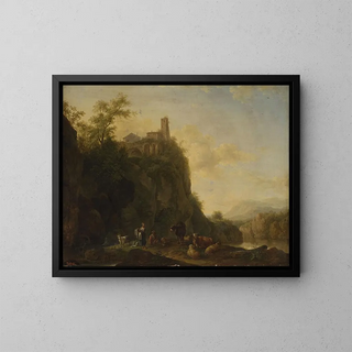 Joseph Roos - Mountain landscape with cattle.webp