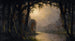 Bayou Teche, Louisiana - Joseph Rusling Meeker — visning af kunstværket