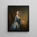 Portrait af fru Hannah Maria Edmunds født Offley - Joseph Samuel Webster — indrammet kunstværk på væggen