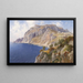 Vue sur Capri - Joseph Schoyerer — indrammet kunstværk på væggen