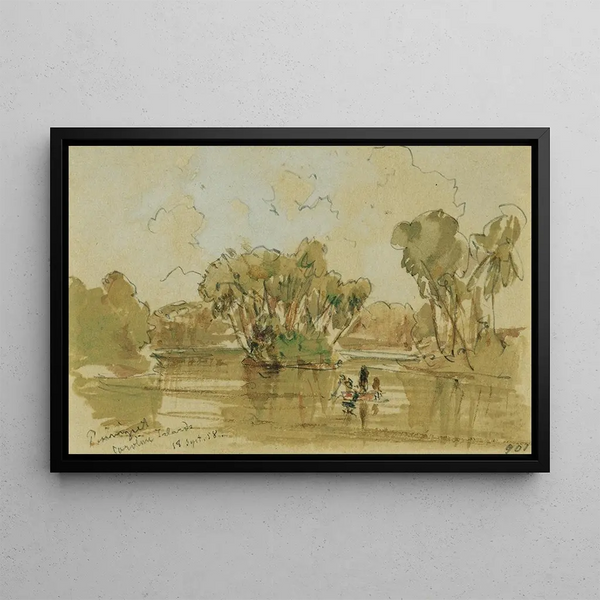 Joseph Selleny - Landschaft auf der Insel Puinipet Ponape Caroline Islands.webp