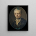 Portrait af kvinde - Joseph Siffred Duplessis — indrammet kunstværk på væggen