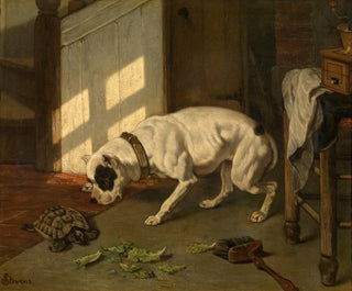 Joseph Stevens - Dog with Tortoise.webp