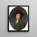 Portrait af en ung gentleman - Joseph Tassé — indrammet kunstværk på væggen