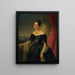 Portrait af en dame - Joseph Weidner — indrammet kunstværk på væggen