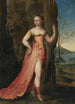 Portræt af en dame i fuld figur i Diane i et klippefyldt landskab - Joseph Werner den Yngre — visning af kunstværket