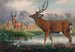 Le cerf de Mandchourie - Joseph Wolf — visning af kunstværket