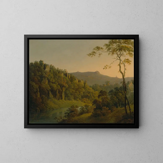 Joseph Wright of Derby - Matlock Dale looking toward Black Rock Escarpment.webp