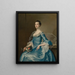 Portrait af Esther Ellison, født Walker - Joseph Wright de Derby — indrammet kunstværk på væggen