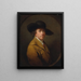 Selvportræt - Joseph Wright de Derby — indrammet kunstværk på væggen