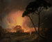 La Girandole annuelle au Castel Sant'Angelo à Rome - Joseph Wright de Derby — visning af kunstværket