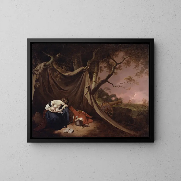 Le Soldat mort - Joseph Wright de Derby — indrammet kunstværk på væggen