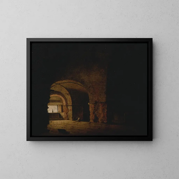 Le Prisonnier - Joseph Wright de Derby — indrammet kunstværk på væggen