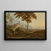Vue de San Felice Circeo nær Gaeta - Joseph Wright de Derby — indrammet kunstværk på væggen
