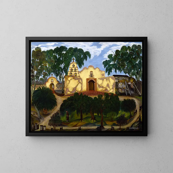 Mission de San Diego - Josephine Joy — indrammet kunstværk på væggen