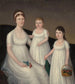 Grace Allison McCurdy Mme Hugh McCurdy og hendes døtre Mary Jane og Letitia Grace - Joshua Johnson — visning af kunstværket