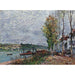 Reproduktion af maleriet af "Jour de Brouillard à Saint-Mammès" - Alfred Sisley