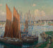 Sommerdag i havnen - Wilson Henry Irvine — visning af kunstværket