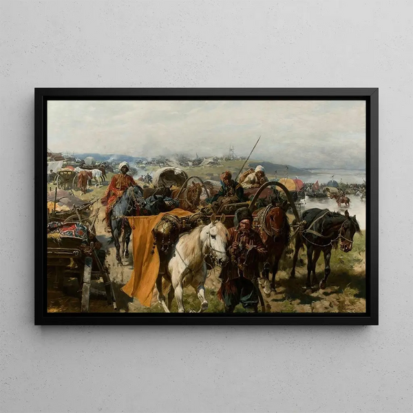 Jozef Brandt - Zaporozhian camp.webp