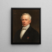 Portrait af Edward Moretus - Józef Delin — indrammet kunstværk på væggen