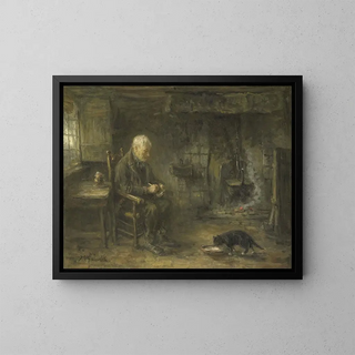 Jozef Israls - Interior of a Peasant Hut.webp