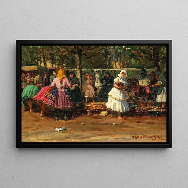 Jozef Teodor Mousson - At the Pottery Market.webp