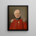 Portrait af Oberst von Darcheus - Jørgen Roed — indrammet kunstværk på væggen