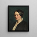 Portrait de Mme Gad née Tvermoes - Jørgen Roed — indrammet kunstværk på væggen