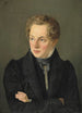 Portrait af rådgiver Jacob Rasmus Damkier - Jørgen Roed — indrammet kunstværk på væggen