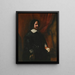 Portrait af Diego de Silva y Velázquez - Juan Bautista Martínez del Mazo — indrammet kunstværk på væggen