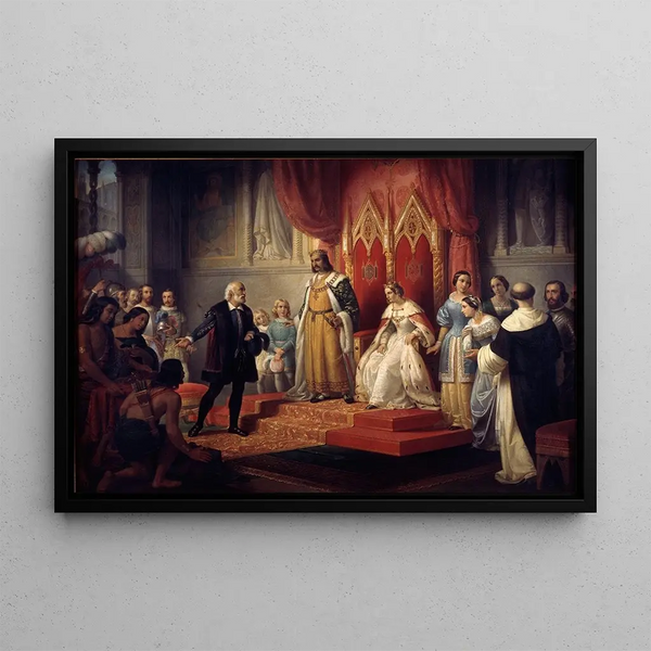 Juan Cordero - Cristopher Columbus at the Court of the Catholic Monarchs.webp