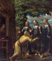 Abraham og de tre engle - Juan Fernández de Navarrete — visning af kunstværket