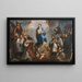 L'Immaculée Conception avec des jésuites - Juan Francisco de Aguilera — indrammet kunstværk på væggen