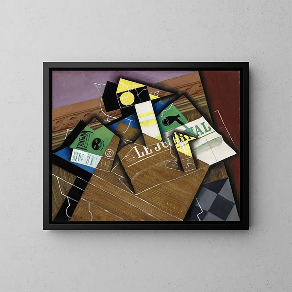 Fantômas-maleri - Juan Gris — indrammet kunstværk på væggen